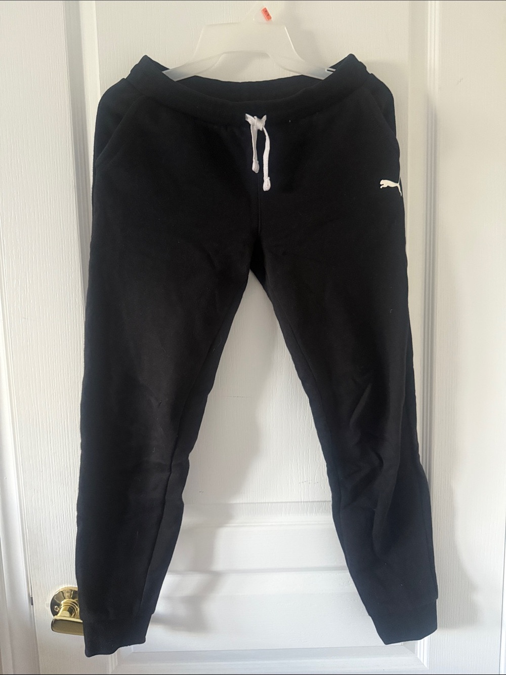 Puma Black Jogger Sweatpants with Drawstring